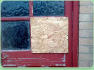boarded up Kingswood
